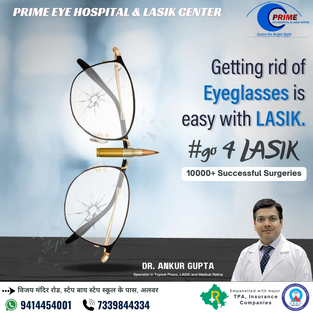 Getting rid of eyeglasses is easy with LASIK.